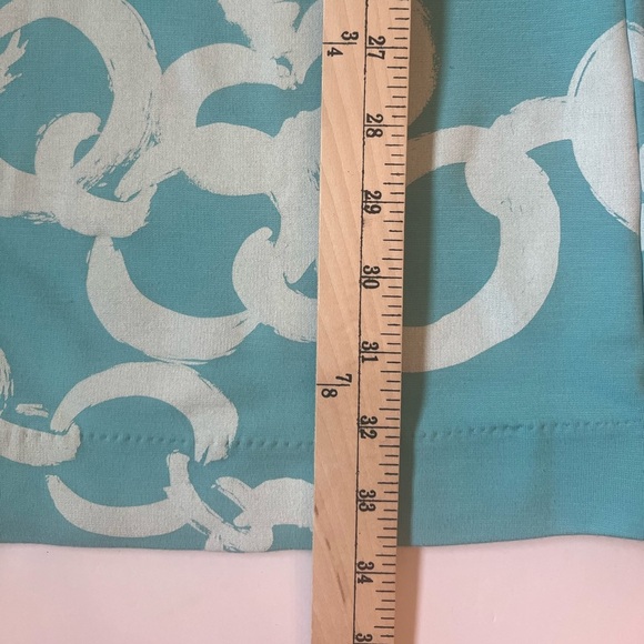 Lily Pulitzer | Jonah Ball and Chain Print Teal Above Knee Dress with Be… - Picture 11 of 12